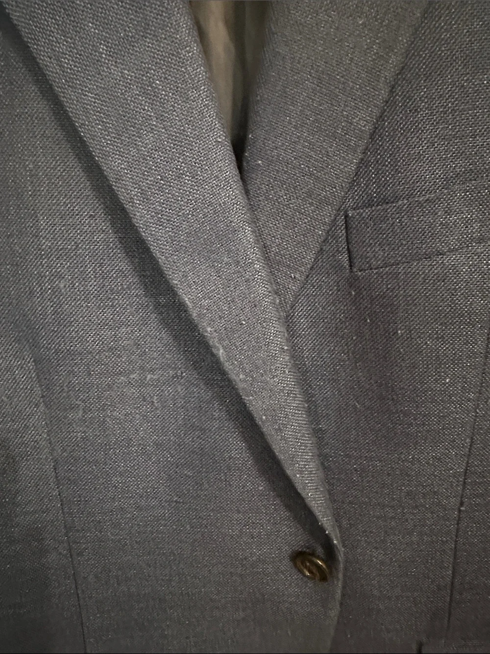 Ralph Lauren Men's Navy Textured Two-Button Sport Coat